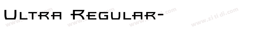 Ultra Regular字体转换